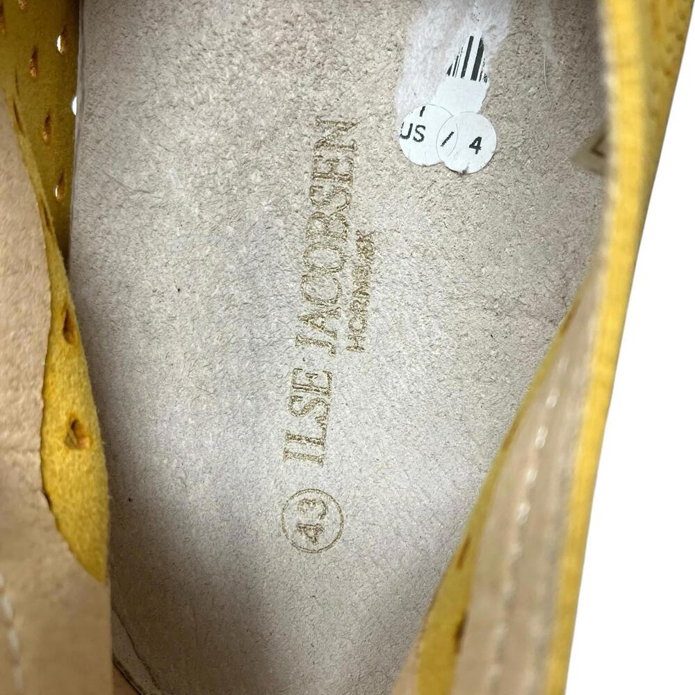 Ilse Jacobsen Hornbaek Tulip 139 Womens 12 Yellow Slip On Scallop Comfort Travel - Picture 4 of 9